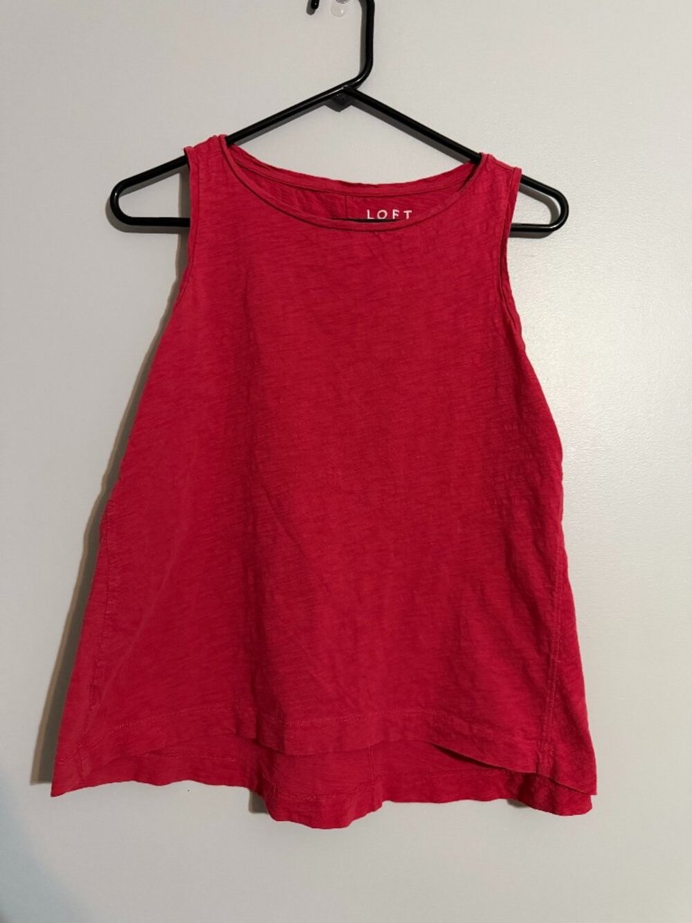 LOFT Vintage Soft Sleeveless Top Women's Medium Red Tank Top